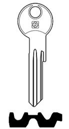 Toon details voor Silca cilindersleutel staal RC25R Afbeelding van Silca cilindersleutel staal RC25R