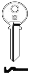 Toon details voor Silca Cilindersleutel staal ZE46R Afbeelding van Silca Cilindersleutel staal ZE46R