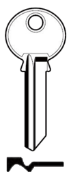 Toon details voor Silca Cilindersleutel staal ZE6L Afbeelding van Silca Cilindersleutel staal ZE6L
