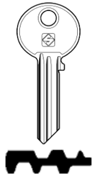Toon details voor Silca Cilindersleutel staal WK40 Afbeelding van Silca Cilindersleutel staal WK40