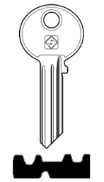 Toon details voor Silca Cilindersleutel staal WK41R Afbeelding van Silca Cilindersleutel staal WK41R