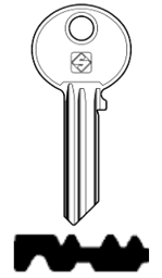 Toon details voor Silca Cilindersleutel staal WK46 Afbeelding van Silca Cilindersleutel staal WK46