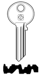 Toon details voor Silca Cilindersleutel staal WK47R Afbeelding van Silca Cilindersleutel staal WK47R
