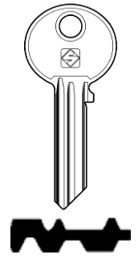 Toon details voor Silca Cilindersleutel staal WK48 Afbeelding van Silca Cilindersleutel staal WK48