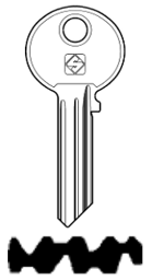 Toon details voor Silca Cilindersleutel staal WK45R Afbeelding van Silca Cilindersleutel staal WK45R