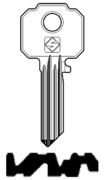 Toon details voor Silca Cilindersleutel staal WK50R Afbeelding van Silca Cilindersleutel staal WK50R