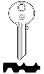 Toon details voor Silca Cilindersleutel staal WK57 Afbeelding van Silca Cilindersleutel staal WK57