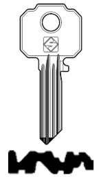 Toon details voor Silca Cilindersleutel staal WK51R Afbeelding van Silca Cilindersleutel staal WK51R