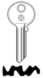 Toon details voor Silca Cilindersleutel staal WK52R Afbeelding van Silca Cilindersleutel staal WK52R