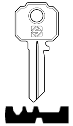 Toon details voor Silca Cilindersleutel staal WK60R Afbeelding van Silca Cilindersleutel staal WK60R