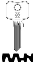 Toon details voor Silca Cilindersleutel staal WK69 Afbeelding van Silca Cilindersleutel staal WK69