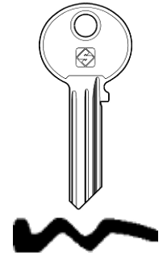 Toon details voor Silca Cilindersleutel staal WK6R Afbeelding van Silca Cilindersleutel staal WK6R