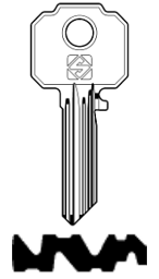 Toon details voor Silca Cilindersleutel staal WK63R Afbeelding van Silca Cilindersleutel staal WK63R