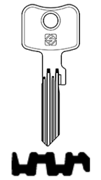 Toon details voor Silca Cilindersleutel staal WK96 Afbeelding van Silca Cilindersleutel staal WK96