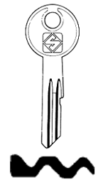 Toon details voor Silca Autosleutel z/plastic kop staal GE10R Afbeelding van Silca Autosleutel z/plastic kop staal GE10R