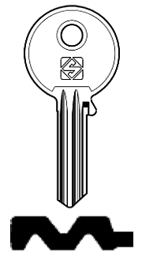 Toon details voor Silca Cilindersleutel brass GE118 Afbeelding van Silca Cilindersleutel brass GE118