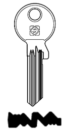 Toon details voor Silca Cilindersleutel staal GE178RX-9 Afbeelding van Silca Cilindersleutel staal GE178RX-9