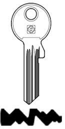 Toon details voor Silca Cilindersleutel staal GE178RX-3 Afbeelding van Silca Cilindersleutel staal GE178RX-3