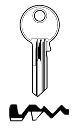 Toon details voor Silca Cilindersleutel brass GE176R Afbeelding van Silca Cilindersleutel brass GE176R