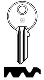 Toon details voor Silca Cilindersleutel brass GE23 Afbeelding van Silca Cilindersleutel brass GE23