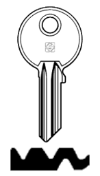 Toon details voor Silca Cilindersleutel brass GE23R Afbeelding van Silca Cilindersleutel brass GE23R