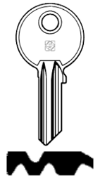 Toon details voor Silca Cilindersleutel brass GE24 Afbeelding van Silca Cilindersleutel brass GE24