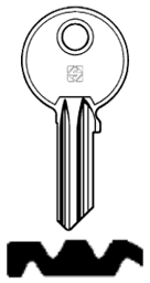 Toon details voor Silca Cilindersleutel brass GE26 Afbeelding van Silca Cilindersleutel brass GE26