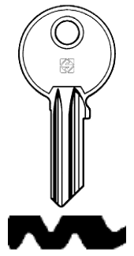 Toon details voor Silca Cilindersleutel brass GE27R Afbeelding van Silca Cilindersleutel brass GE27R