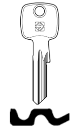Toon details voor Silca Cilindersleutel brass TO120RX Afbeelding van Silca Cilindersleutel brass TO120RX