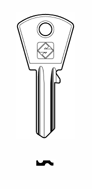 Toon details voor Silca Cilindersleutel brass PC2R Afbeelding van Silca Cilindersleutel brass PC2R
