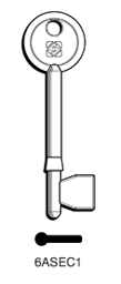 Toon details voor Silca Klaviersleutel brass 6ASEC1 Afbeelding van Silca Klaviersleutel brass 6ASEC1