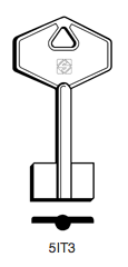 Toon details voor Silca Klaviersleutel brass 5IT3 Afbeelding van Silca Klaviersleutel brass 5IT3