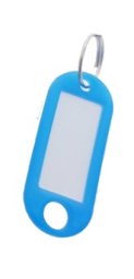 Toon details voor Labels met ring (100 stuks) - Transparant Blauw Afbeelding van Labels met ring (100 stuks) - Transparant Blauw
