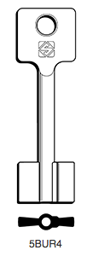 Toon details voor Silca Klaviersleutel brass 5BUR4 Afbeelding van Silca Klaviersleutel brass 5BUR4