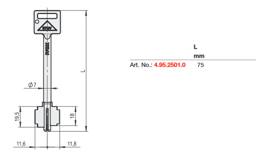Toon details voor STUV dubbelbaardsleutel 4-95 2501 0 IVOX 75mm Afbeelding van STUV dubbelbaardsleutel 4-95 2501 0 IVOX 75mm