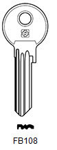 Toon details voor Silca Cilindersleutel brass FB108 Afbeelding van Silca Cilindersleutel brass FB108