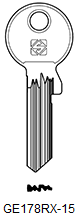Toon details voor Silca Cilindersleutel staal GE178RX-15 Afbeelding van Silca Cilindersleutel staal GE178RX-15