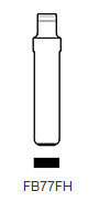Toon details voor Silca Flip Key insert FB77FH Afbeelding van Silca Flip Key insert FB77FH