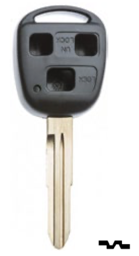 Toon details voor Silca lege behuizing 3-knops TOY41RBRS8 Afbeelding van Silca lege behuizing 3-knops TOY41RBRS8