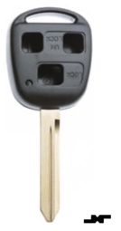 Toon details voor Silca lege behuizing 3-knops TOY47BRS8 Afbeelding van Silca lege behuizing 3-knops TOY47BRS8