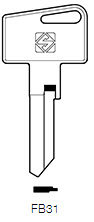 Toon details voor Silca Cilindersleutel brass FB31 Afbeelding van Silca Cilindersleutel brass FB31
