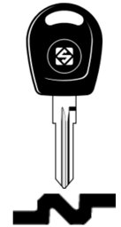 Toon details voor Silca Transpondersleutel brass HU70TE zonder chip Afbeelding van Silca Transpondersleutel brass HU70TE zonder chip