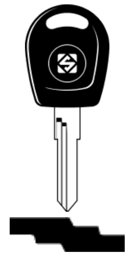 Toon details voor Silca Transpondersleutel brass HU49RTE zonder chip Afbeelding van Silca Transpondersleutel brass HU49RTE zonder chip