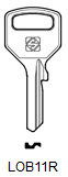 Toon details voor Silca Cilindersleutel brass LOB11R Afbeelding van Silca Cilindersleutel brass LOB11R
