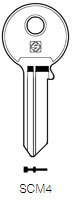 Toon details voor Silca Cilindersleutel brass SCM4 Afbeelding van Silca Cilindersleutel brass SCM4