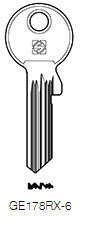 Toon details voor Silca Cilindersleutel staal GE178RX-6 Afbeelding van Silca Cilindersleutel staal GE178RX-6