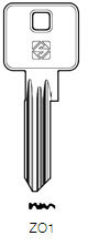 Toon details voor Silca Cilindersleutel brass ZO1 Afbeelding van Silca Cilindersleutel brass ZO1
