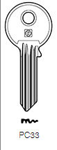 Toon details voor Silca Cilindersleutel brass PC33 Afbeelding van Silca Cilindersleutel brass PC33