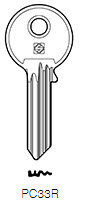 Toon details voor Silca Cilindersleutel brass PC33R Afbeelding van Silca Cilindersleutel brass PC33R