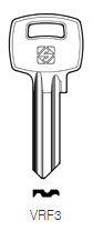 Toon details voor Silca Cilindersleutel brass VRF3 Afbeelding van Silca Cilindersleutel brass VRF3